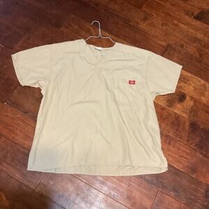 Dickies EDS Signature Scrubs Unisex Dbl Pocket V-Neck Top - Sz Large